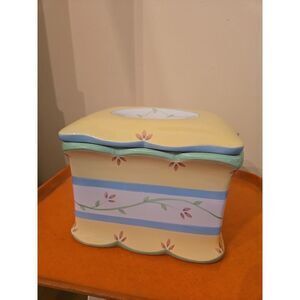 Princess House 1452‎ Exclusive Floral Ice Cream Canister With Lid!
